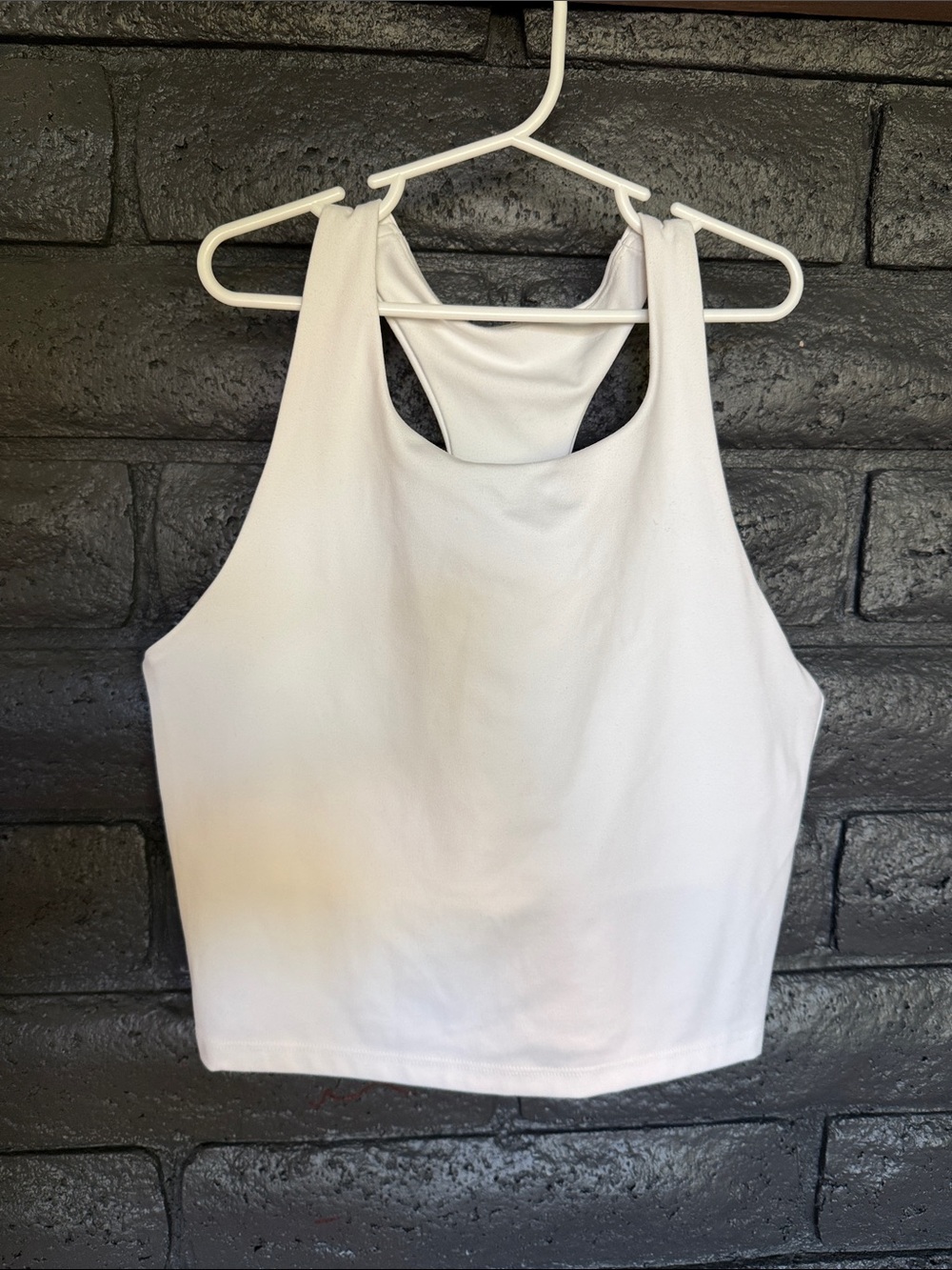 Gap White Racerback Crop Top